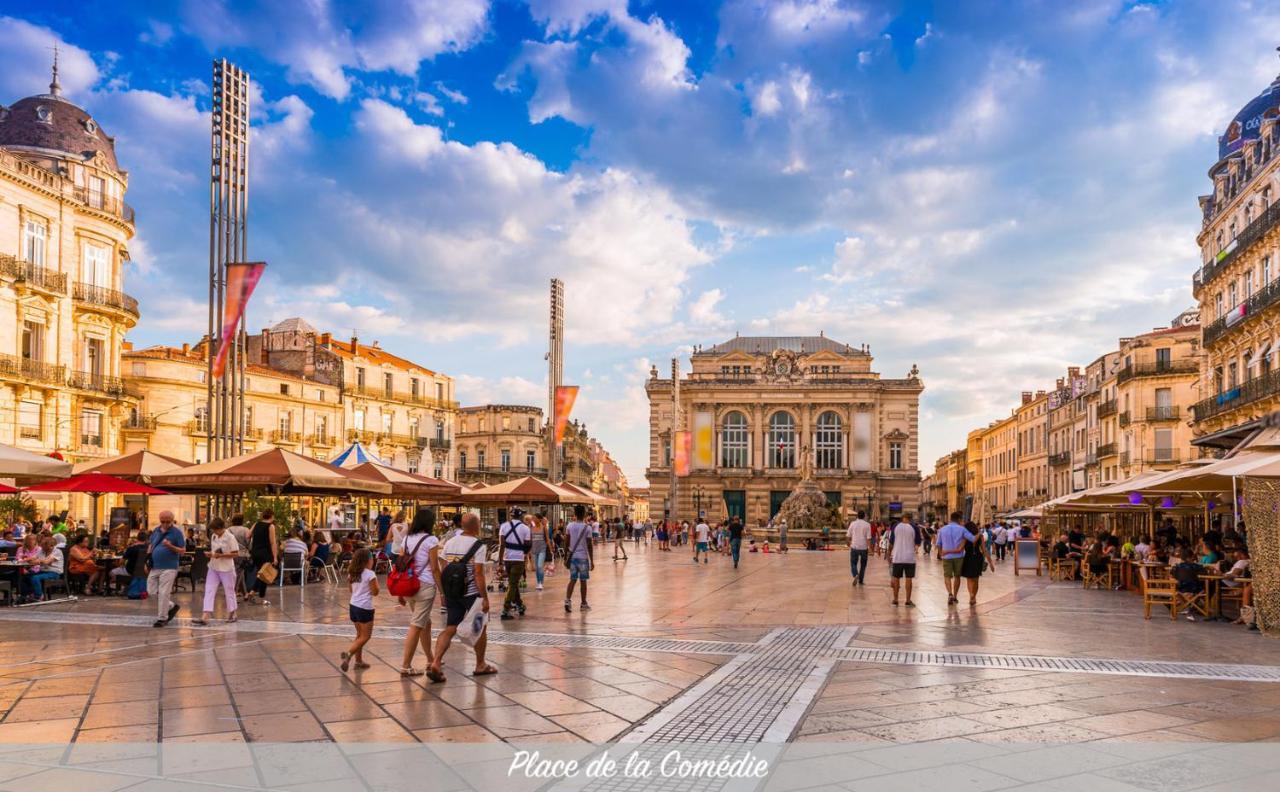 Appartements Calmes - Standing - Hypercentre - Clim - Wifi - Netflix Montpellier Ngoại thất bức ảnh
